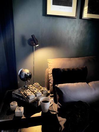 Aneta Lighting ARTIC vegglampe, svart, 6W LED