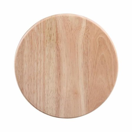 Ostbricka - LIVOO - MEN28 - Gummiträ - Vridbar bricka - Med 4 bestick