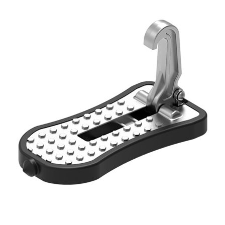 (16cm, sølv) 1 stk bildørpedal, bildørpedal, bildørlåspedal, ekstra pedal med sikkerhetshammer