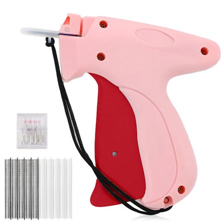 Hot Fine Stitch Gun Stitchy Quick Clothes Fixer för Kläder, Micro Tagging Gun med 5 Fina Nålar & 1000 st Fästen, Mini Speedy Sticky
