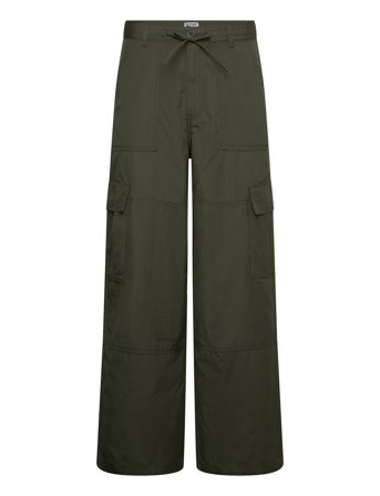 Weekday Loose Cargo Trousers - Green - 54