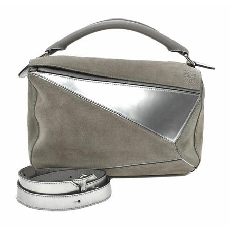 Loewe Pre-owned, Handbags Grijs, Dames, Maat:ONE Size