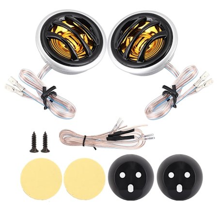 2 stk 12V 150W Super Power Dome Audio Stereo Høyttaler Diskant Horn
