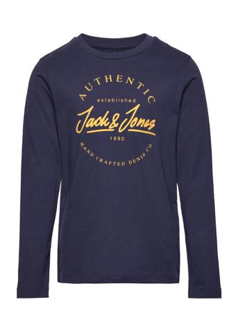 Jwharthur Chest Tee Ls Crew Neck Jnr Navy Jack & J S