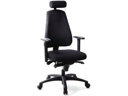 LANAB DESIGN Kontorsstol LD6340 svart u svankstöd - Lyreco - Kontorsmöbler och inredning - Stolar och sittmöbler - Kontorsstolar