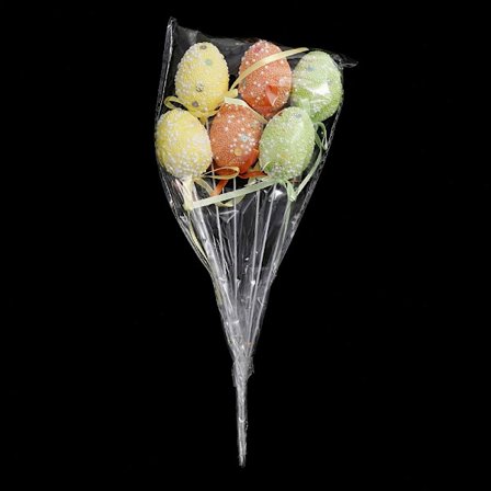 6 STK påskeæg skumæg vedhæng 4CMA A