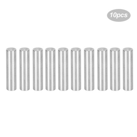 10 stk. runde aksler 4100‐0006‐0025 rustfritt stål Φ6mm kompatibel for TETRIX-roboter