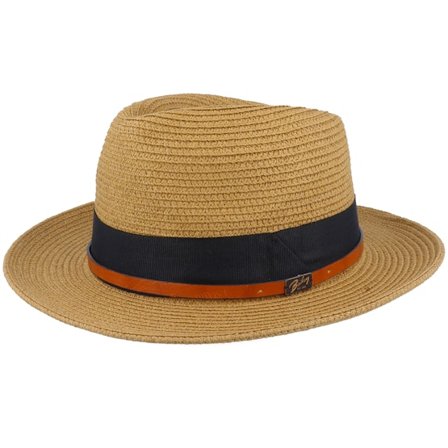 Bailey - Marrone straw Cappello - Denney Latte Straw Hat @ Hatstore