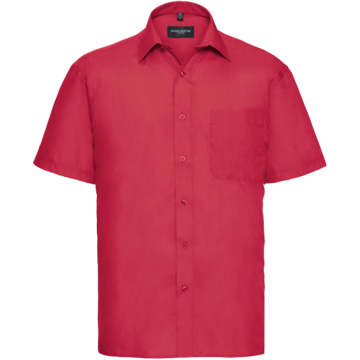 Herreskjorte Kort Erm Poplin*