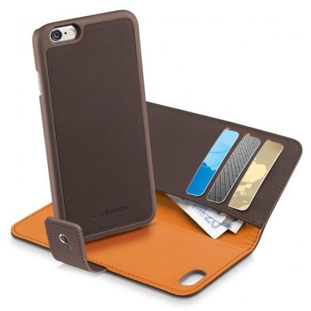 Celluarline Combo Iphone Se 2022/2020/8/7/6 2-1 Plånboksfodral Brun