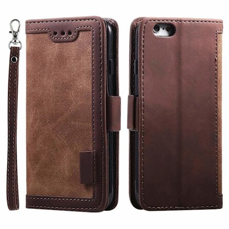 til iPhone 16e Etui Blokerende Wallet Stand Læder Telefon Cover-WELLNGS