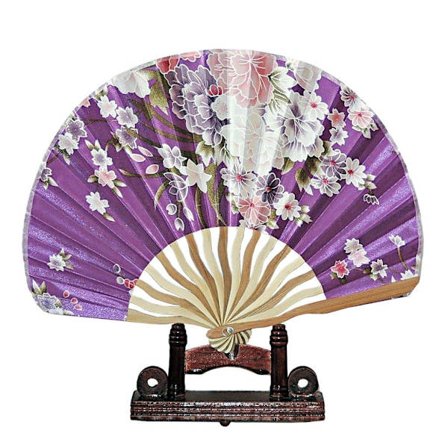 Viuhka - Simpukankuoren muotoinen aaltoileva [Ruskea] - Violetti