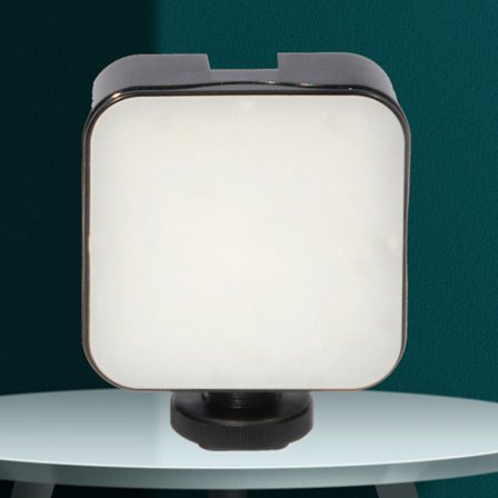 Skrivbordsfotograferingslampa Dimbar Roterbar Energibesparande Bärbar Handhållen Fyllningslampa för Live Foto Video Enkel Knapp AY49 Enkel Knapp (utan