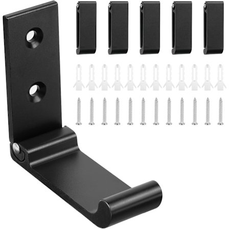 6 stk. kappekroge, tøjkroge til fastskruning, kroge til akustikpaneler, soveværelse, stue, badeværelse, vægkroge til jakker, hatte, garderobe, metal