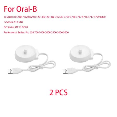 För Oral B Series D12 D20 D16 USB Tandborste Laddningsställ 3757 Reseladdare Docka USB Elektrisk Tandborste Laddningsbas