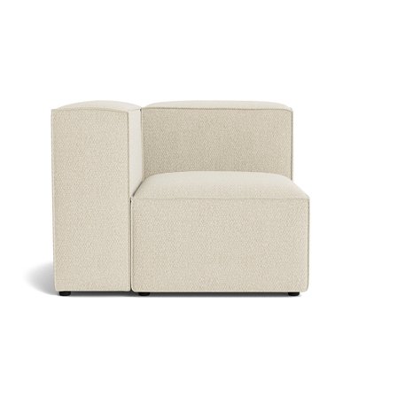 Lissabon hjørnemodul, venstrevendt, Nordic Beige, 100x100x72cm - Sofa - Mange lag skum, Kvalitetsstof & Ramme af krydsfiner - Holdbar Modulsofa