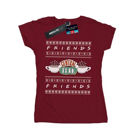 Friends Dam/Damer Fair Isle Central Perk Bomull T-shirt L B