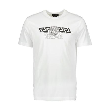 Versace - T-shirts - Vit - Herr - Storlek: L, Herr, Storlek: L