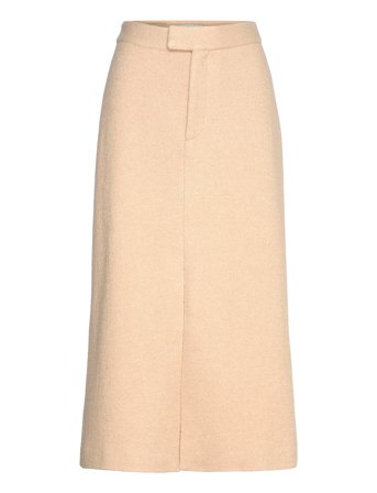 Malina | Alina Front Slit Boucle Midi Skirt | S x 83