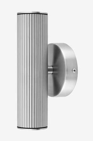 Globen Lighting - Væglampe Hubble Up/Down IP44 facadebelysning Sort - Sølvfarvet - Væglamper - Fra Homeroom