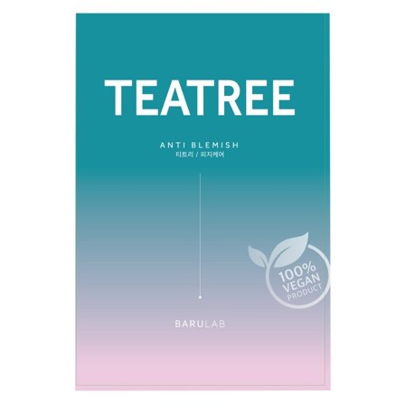 BARULAB Viso The Clean Vegan Mask - Tea Tree 23g - Maschera Lenitiva
