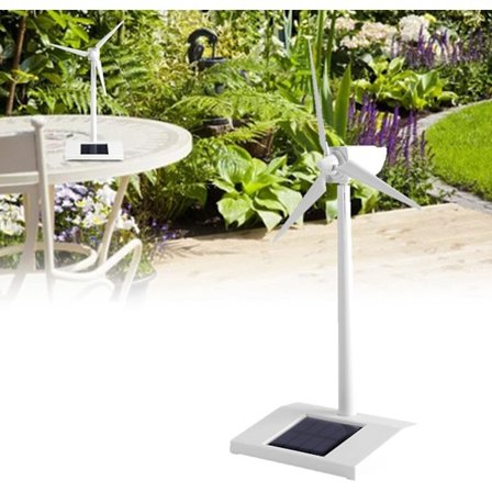 Mini Solenergi Vindmølle Leke for Barn Praktisk Vindturbinsett Utdannende Barn