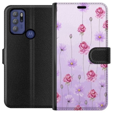 Kompatibelt Lommeboketui til Motorola Moto G60S Petal Reverie Lilac Mist