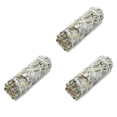 Rökelse Vit Salvia Knippe Smudge Sticks Hemrening Spirituell Rökelse Meditation Bärbar Energirensning
