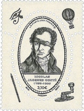 Frankrig - Nicolas Jacques Conte - Postfrisk frimærke
