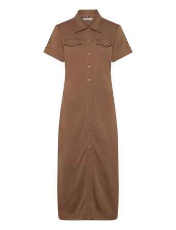 Tommy Hilfiger | Gold Button Midi Shirt Drs | M