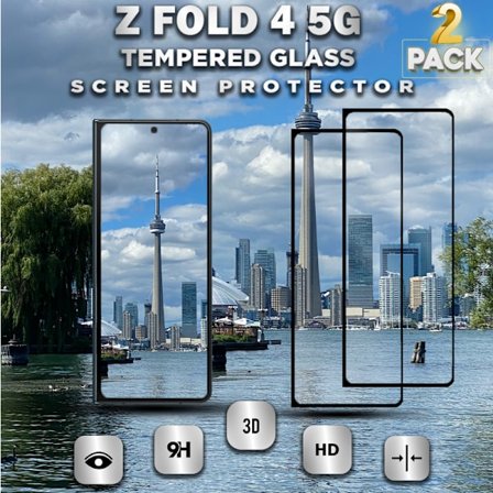 2-Pack Samsung Galaxy Z FOLD 4 5G - Härdat Glas 9H - Super Kvalitet 3D Skärmskydd