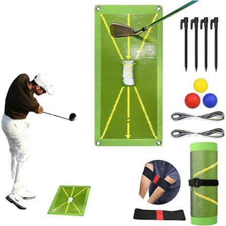 Golf Treningsmatte For Svingdeteksjon, Golfmatte Som Viser Svingbane, Tilbakemeldingsmatter For Golføvelse. Innendørs Og Utendørs Golfmatte, A
