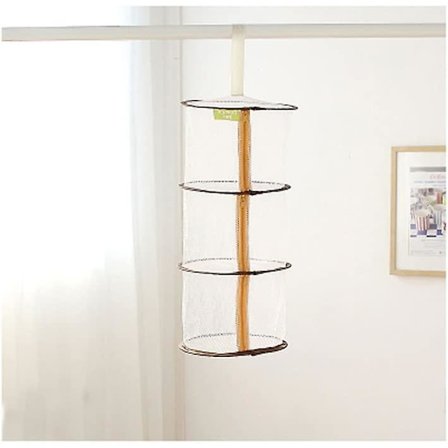 3-lags sammenleggbar netting undertøyskurv undertøy tørking hengekurv