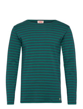 Breton Striped Shirt Héritage Designers T-Langærmet Skjorte Green Armor Lux