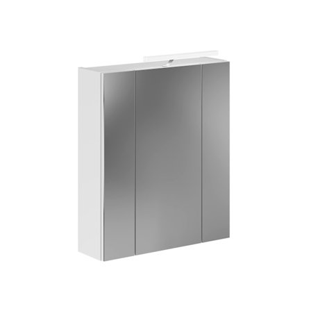 Rootz Linus kylpyhuoneen peilikaappi - puinen seinäkaappi - valkoinen säilytystila - 60 cm x 70cm x 18 cm