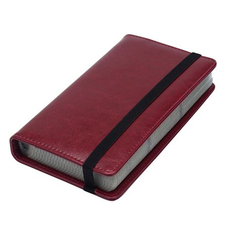 Visitkortsbok Namnkortsbokhållare Fotokortsbok wine red