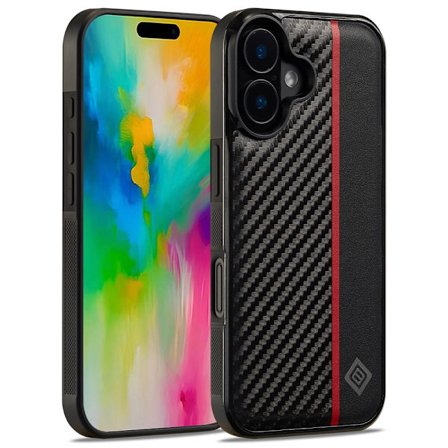 LC.IMEEKE iPhone 16 Carbon Fiber Cover