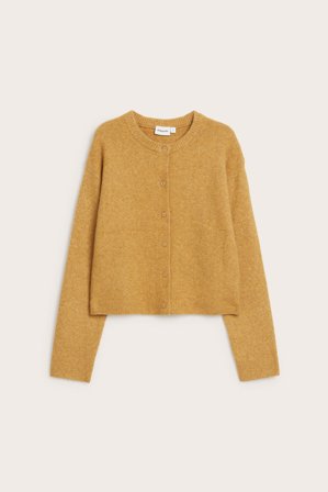 Kappahl | Finstrikket cardigan | Gul