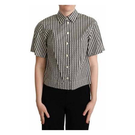 Dolce & Gabbana Short Sleeve Shirts Hvid, Dame Skjorter