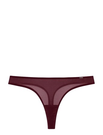 Origins-Shimmer Mesh Thong Burgundy Dorina