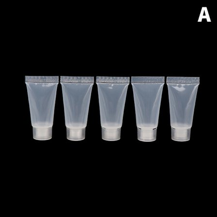 5 st Makeup Clear Plastic Lip Gloss Container Påfyllningsbar flaska