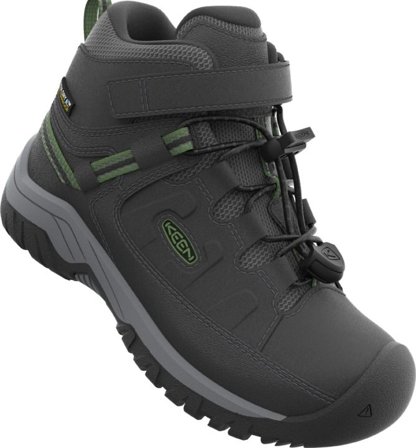 Keen Footwear Kids Targhee Mid WP Black-Campsite