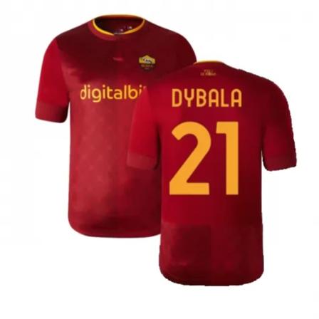 22-23 Roma-paita Dybala nro 21 koti erie Jalkapallopaita S