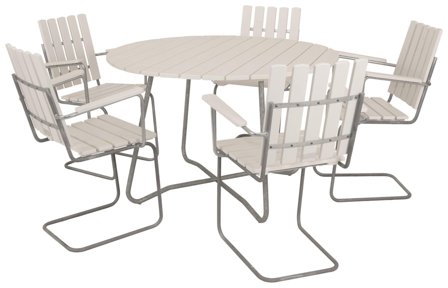 Eden Wood Amanda EW 4073-G50 Matgrupp runt bord, fåtöljer, Utemöbler