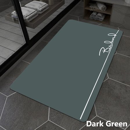 60x40cm Badmatta Superabsorberande MÖRK GRÖN MÖRK GRÖN Dark Green