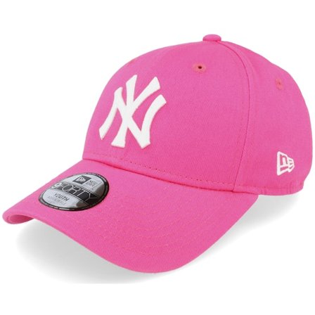 New Era - MLB Pinkki adjustable Lippis - Kids New York Yankees 9FORTY Basic Hot Pink Adjustable @ Hatstore