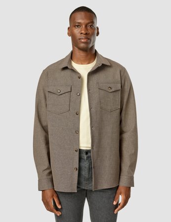 Shaping New Tomorrow - Essential Overshirt - Almond - Herre - Størrelse S