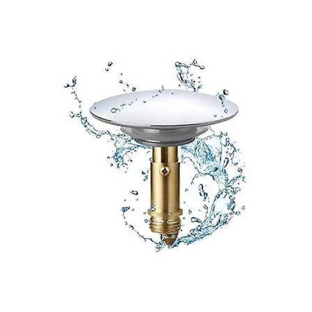 Badrum Push Pop-Up Click Clack Plug Stopper, 66mm Push Sink Drain Plug Pop-up Stopper