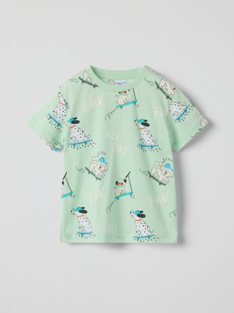 Polarn O. Pyret T-shirt hundar - 92 - barnkläder - green