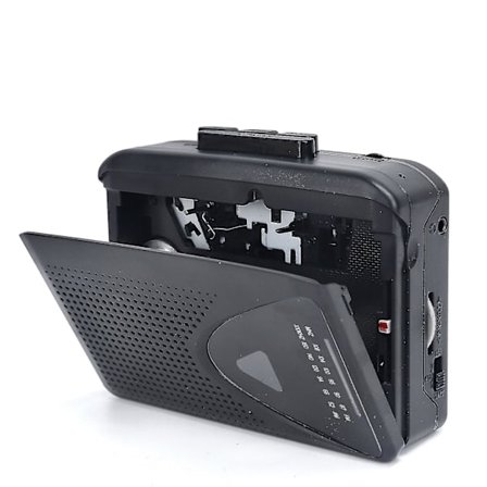 Kasettisoitin Walkman Kannettava Kasettisoitin Kaiutin Useita Virtalähteitä AMFM Radio Musta